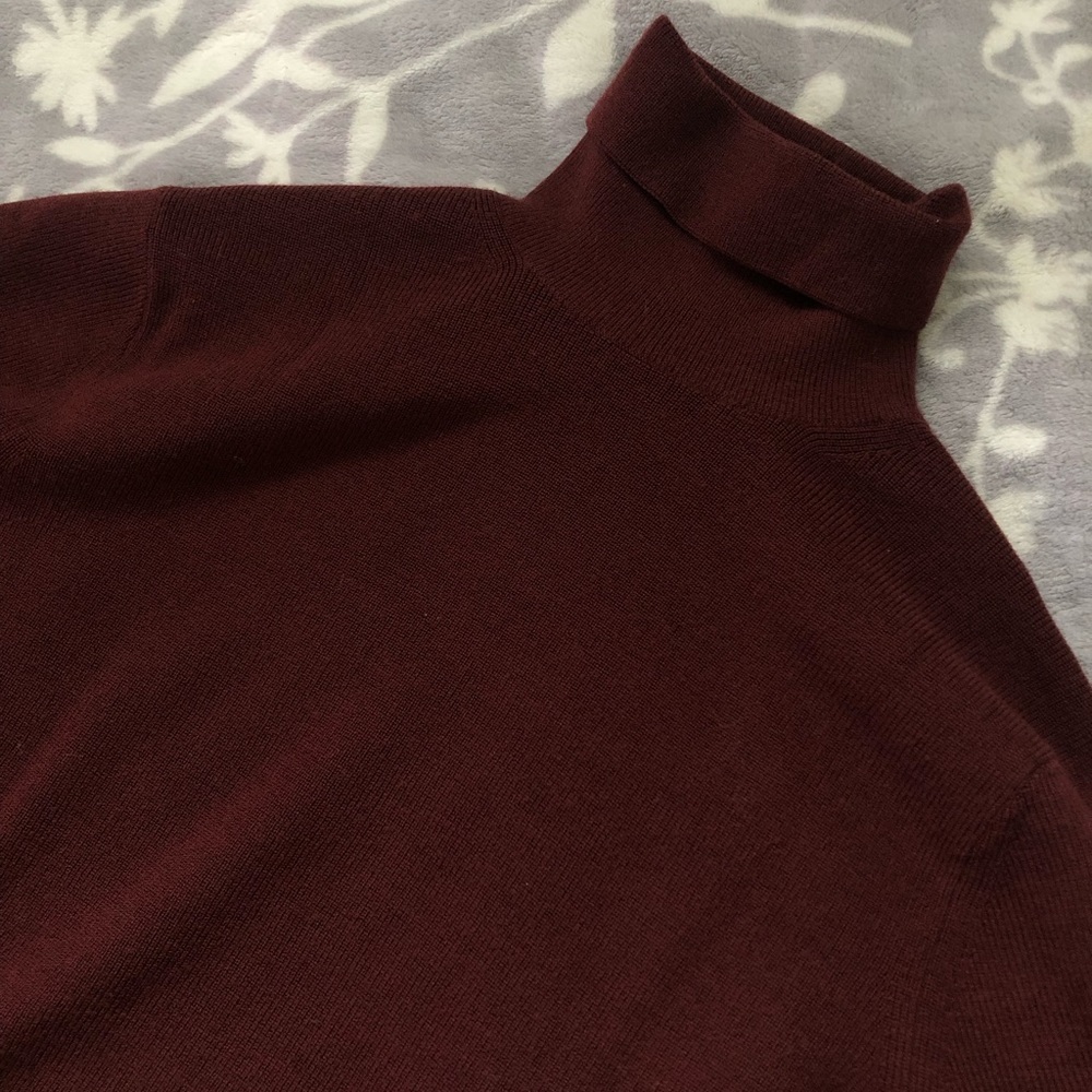 Uniqlo U Burgundy Turtleneck